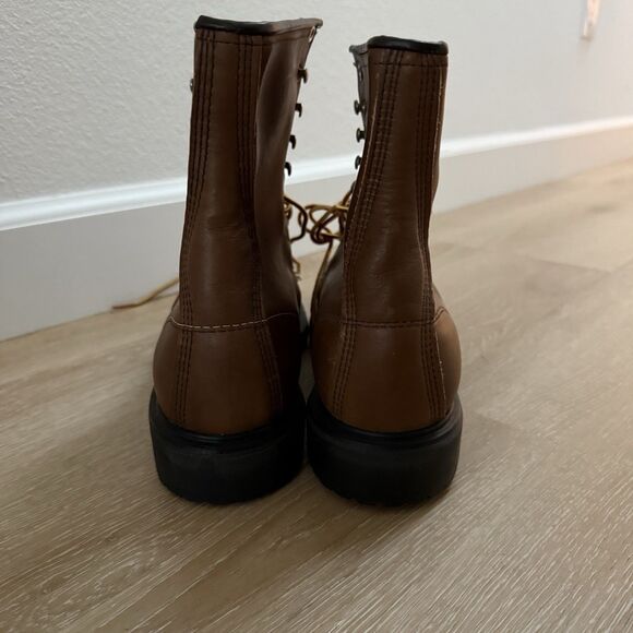 VTG RARE NEW Red Wing Supersole 8” Safety Toe Boots Men Sz 9.5 10 Wide Pls READ - Picture 5 of 14